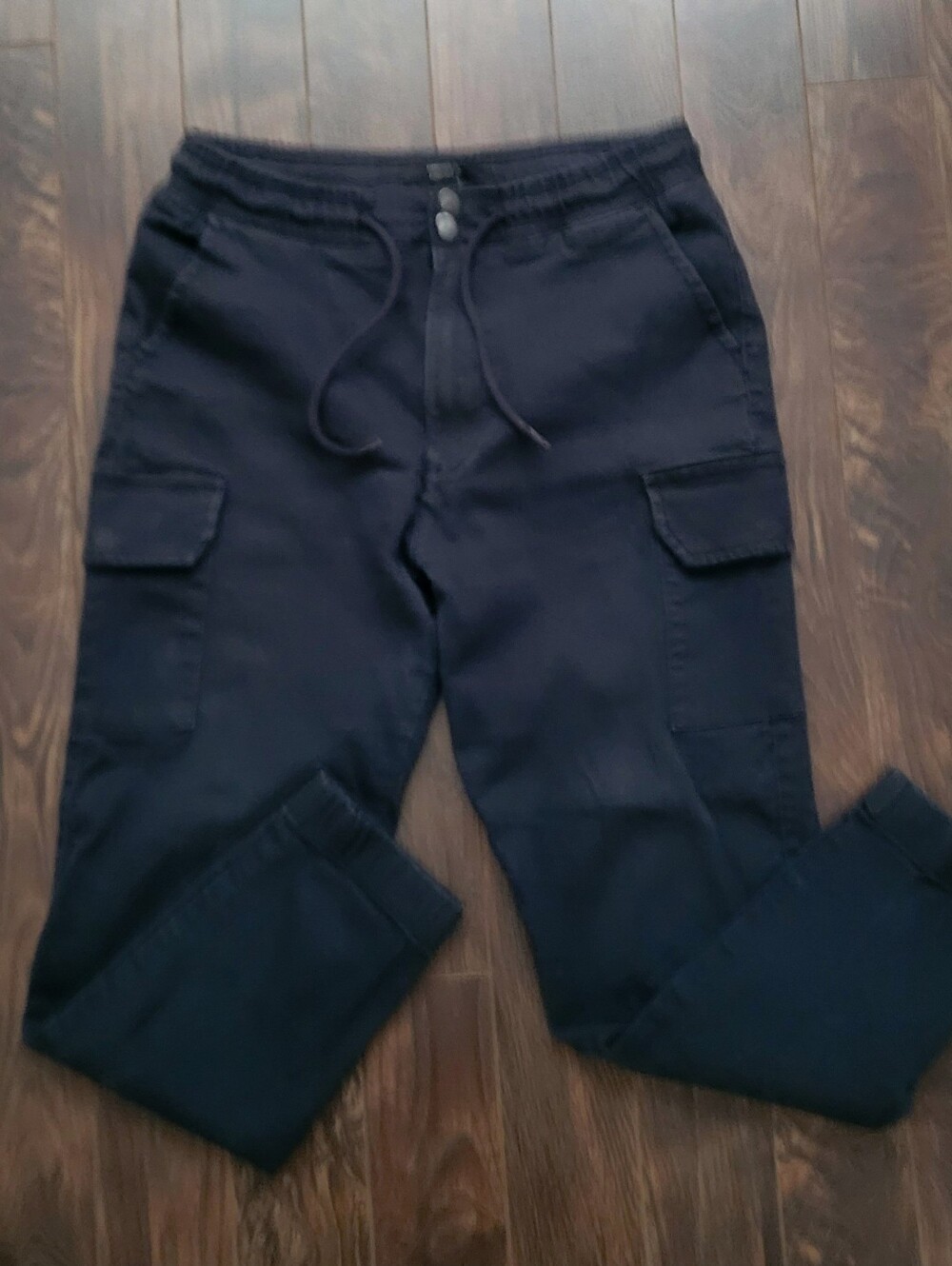 Black Cargo Jogger Pants